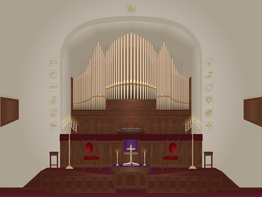 Now discarded, as a child I admired this Wicks organ in my hometown of Fairfield.